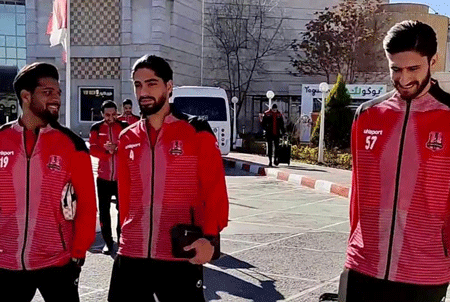تیم فوتبال نساجی در هتل پارس مشهد